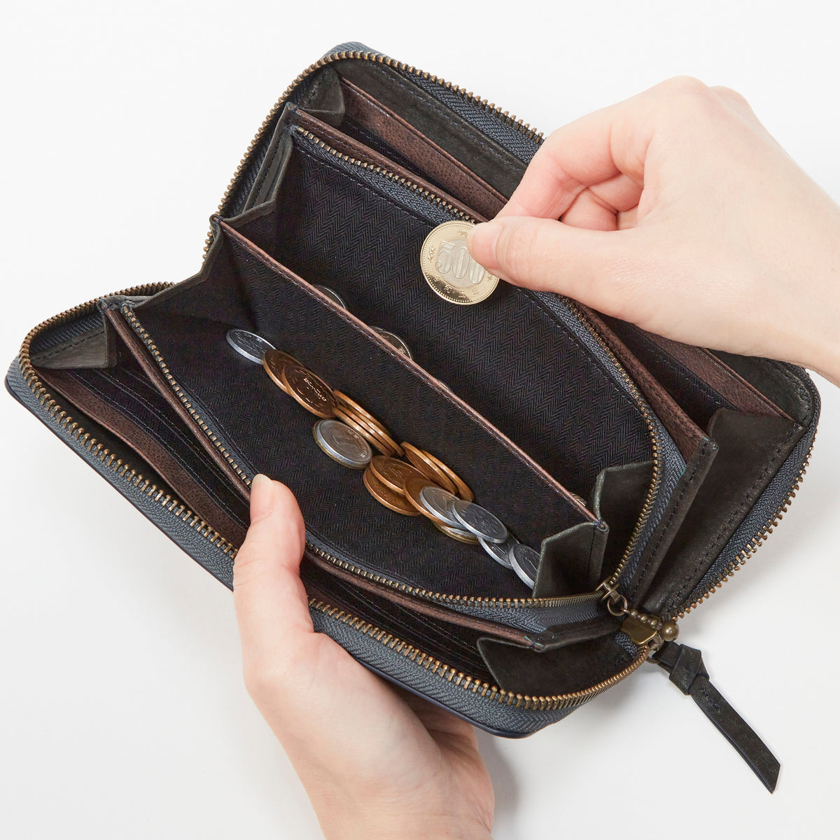 Dakota BLACK LABEL セディメント 長財布 0622002