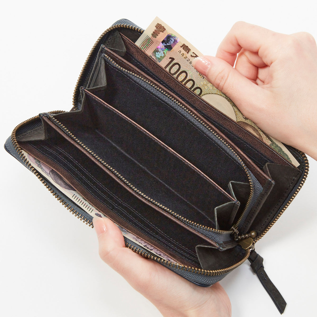 Dakota BLACK LABEL セディメント 長財布 0622002