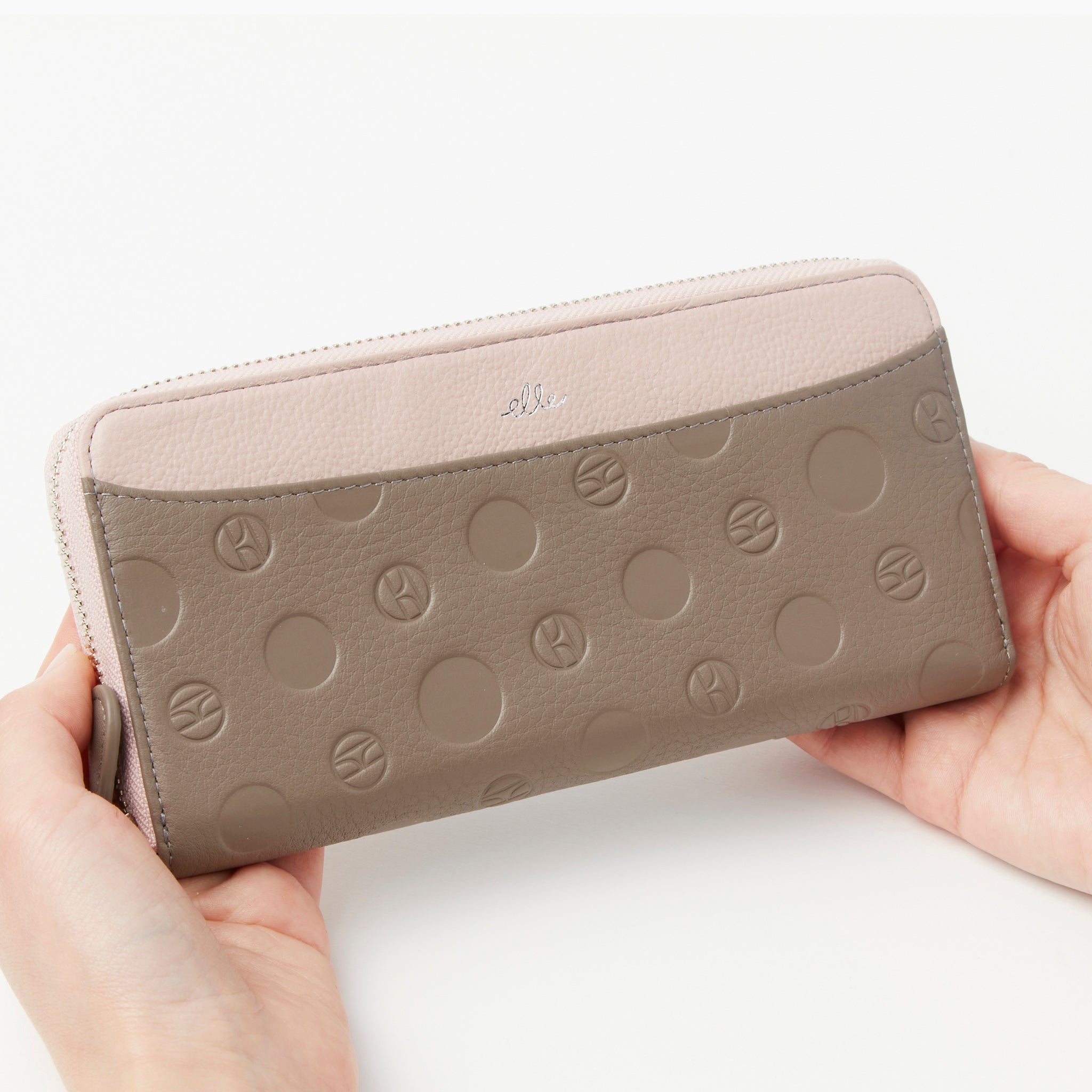 ELLE アンプラント　ラウンドファスナー長財布　5431533